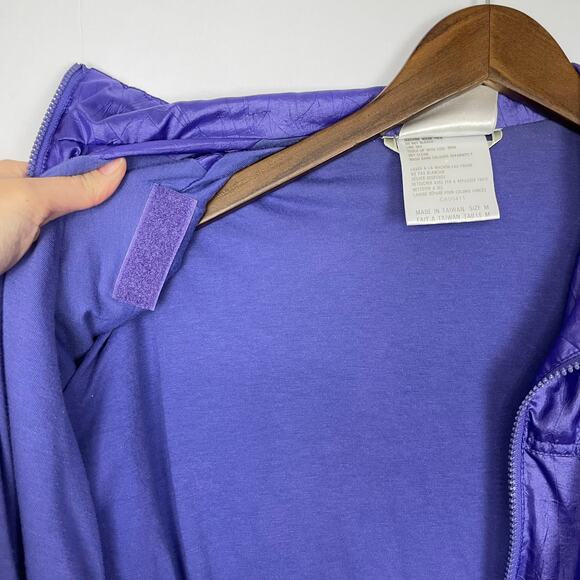 Adidas | Retro Vintage Purple Zip Up Windbreaker Track Jacket - Picture 7 of 11